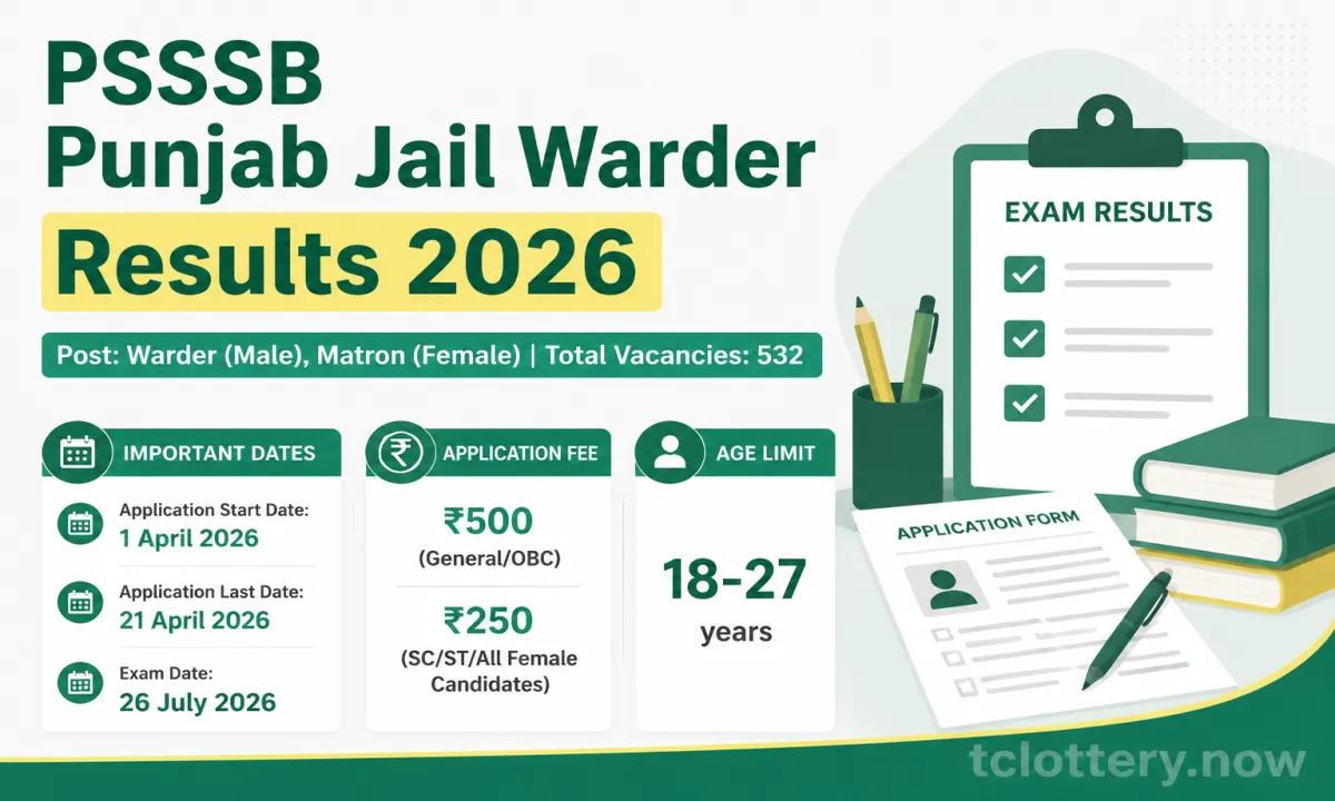PSSSB Punjab Jail Warder Results 2026
